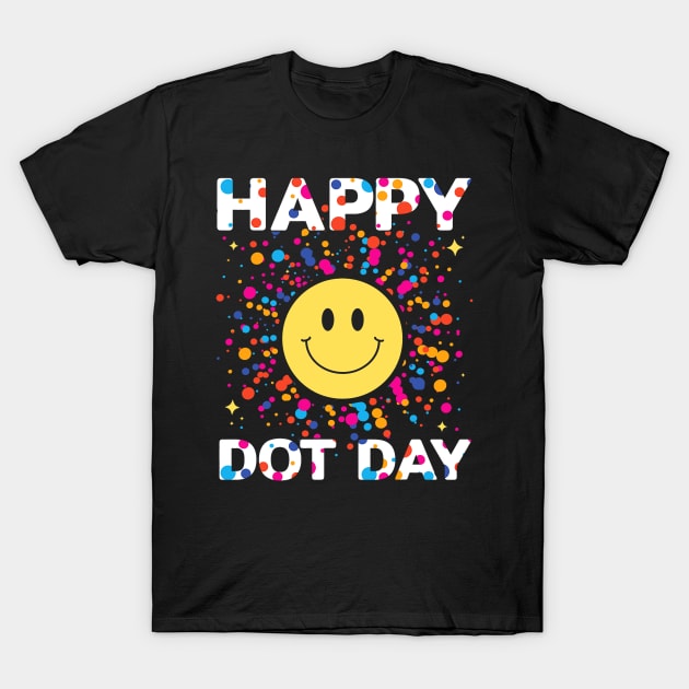 Happy Dot Day Colorful Rainbow Polka Dot Boys Girls T-Shirt by everetto